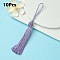 Polyester Tassel Big Pendant Decorations, Medium Purple, 145~175x10.5~12mm