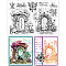 Custom Summer Theme PVC Plastic Clear Stamps, for DIY Scrapbooking, Photo Album Decorative, Cards Making, Door, 160x110mm