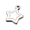 Tarnish Resistant 201 Stainless Steel Charms, Heart, Tag Charms, Stainless Steel Color, 16.5x13.5x1mm, Hole: 1.5mm