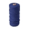 Cotton Macrame Cord, Round Macrame Rope for Wall Hangers, Boho Decorations, DIY Macrame Craft, Midnight Blue, 3mm, about 54.68 Yards(50m)/Roll