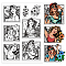 Custom Summer Theme PVC Plastic Clear Stamps, for DIY Scrapbooking, Photo Album Decorative, Cards Making, Human, 160x110mm