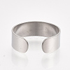 304 Stainless Steel Cuff Rings X-STAS-T045-22A-P-2