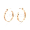 Brass Circle Stud Earring EJEW-C047-02G-2