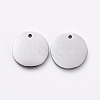 304 Stainless Steel Stamping Blank Tag Charms STAS-G215-11P-1