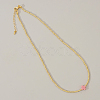 Real 18K Gold Plated 2mm Round Brass Beaded Necklaces HJ8238-5-1