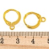 Brass Huggie Hoop Earring Findings KK-E138-G-NF-3