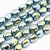 Electroplate Non-magnetic Synthetic Hematite Beads Strands G-L488-B-09-1