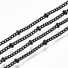 Brass Coated Iron Curb Chain Necklace Making MAK-T006-02A-2