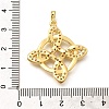 Rack Plating Brass Micro Pave Cubic Zirconia Pendants KK-L226-029G-3