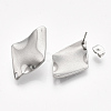 304 Stainless Steel Stud Earring Findings X-STAS-S079-56B-1
