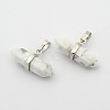 Synthetic Howlite Double Terminated Pointed Pendants G-F177-04-1