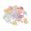 Transparent Crackle Glass Beads GLAA-B015-14-1
