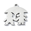 Non-Tarnish 304 Stainless Steel Charms STAS-C097-32P-1