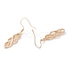 Brass Dangle Earrings EJEW-B002-05G-2