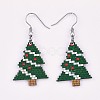 Printed Basswood Dangle Earring EJEW-JE03155-01-1