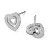 Non-Tarnish 304 Stainless Steel Stud Earrings EJEW-M242-02F-P-2