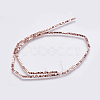 Electroplate Non-magnetic Synthetic Hematite Bead Strands G-K237-08-2