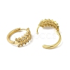 Brass Pave Clear Cubic Zirconia Huggie Hoop Earrings for Women EJEW-C097-12G-07-2