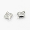 Valentine Gifts Ideas for Him 304 Stainless Steel Puffed Heart Charms Pendants X-STAS-M004-03-1