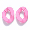 Opaque Spray Painted Acrylic Linking Rings OACR-S036-001B-I01-1