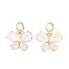 Brass Micro Pave Cubic Zirconia Stud Earrings EJEW-Q800-41G-1