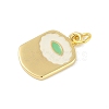 Brass Enamel Pendants KK-B114-10G-2