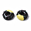 Spray Painted Resin Cabochons CRES-Q215-001A-2