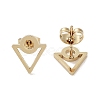 PVD Vacuum Plating 304 Stainless Steel Stud Earrings for Women EJEW-A048-34G-2