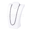 Natural Larvikite Beaded Multi-use Necklaces/Wrap Bracelets NJEW-K095-A02-4