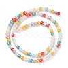 Opaque Electroplate Glass Beads Strands GLAA-P056-4mm-A01-2