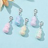 UV Plating Transparent Acrylic Gourd Pendant Decoration HJEW-JM01178-5