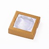 Square Shaped PVC Cardboard Satin Bracelet Bangle Boxes for Gift Packaging X-CBOX-O001-01-2