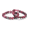 Dyed Natural Jade Beaded Stretch Bracelets BJEW-D446-D-04-1