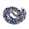 Electroplate Glass Beads Strands EGLA-T007-03A-2