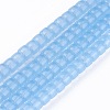 Opaque Solid Color Glass Beads Strands X-GLAA-A036-I21-1