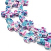 Baking Paint Synthetic Turquoise Beads Strands G-H060-01A-4