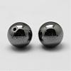 Non-magnetic Synthetic Hematite Beads G-P162-02-6mm-2