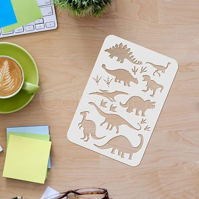 Large Plastic Reusable Drawing Painting Stencils Templates DIY-WH0202-141-1