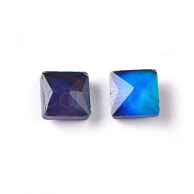 Faceted Glass Cabochons GLAA-E411-12-1