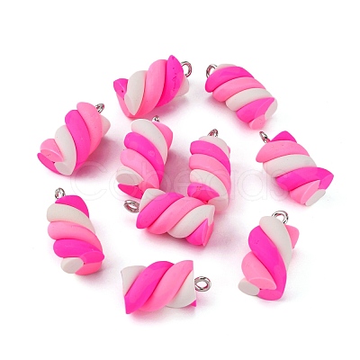 Handmade Polymer Clay Charms CLAY-T016-83F-1