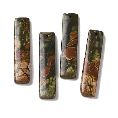 Natural Picasso Jasper Pendants G-Q161-07A-1