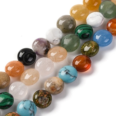 Natural Mixed Gemstone Beads Strands G-T047-A07-01-1