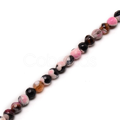 Natural Dyed Agate Bead Strands G-WH0008-23D-1