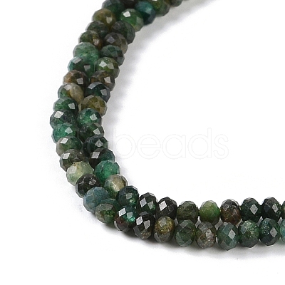 Natural Fuchsite Beads Strands G-G139-B13-01-1