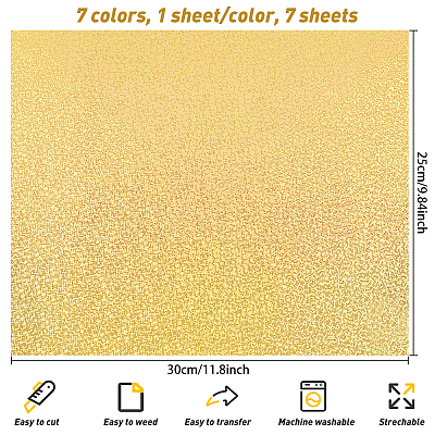 Shop BENECREAT Yellow Heat Transfer Vinyl Roll for Jewelry Making