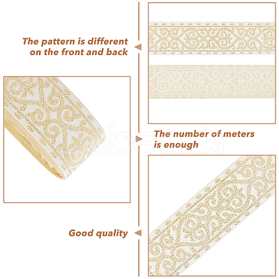 Ethnic Style Embroidery Polyester Ribbon OCOR-WH0046-14A-1