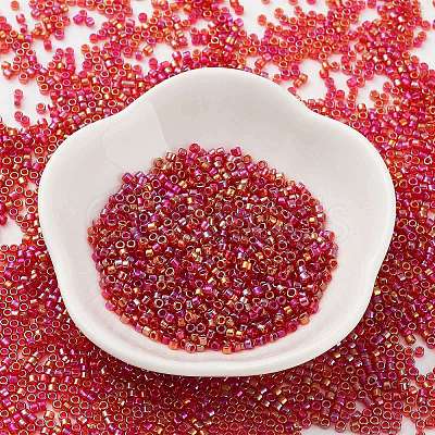 Transparent Colours Glass Seed Beads SEED-S042-14B-02-1