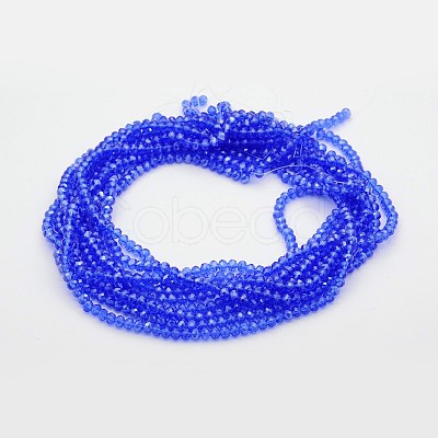 Glass Beads Strands EGLA-GR6MMY-24L-1