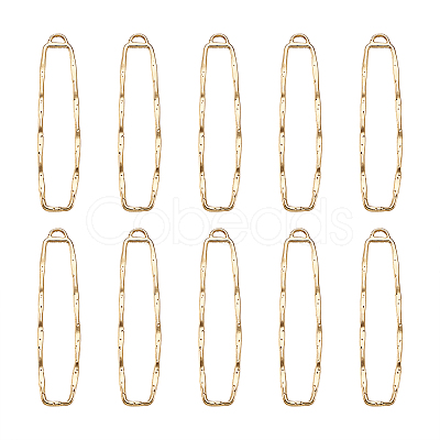 10Pcs Alloy Open Back Bezel Big Pendants PALLOY-TAG0001-01-1