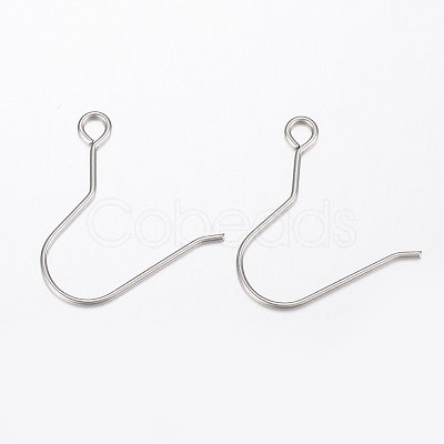 Tarnish Resistant 304 Stainless Steel Earring Hooks STAS-H434-48P-1